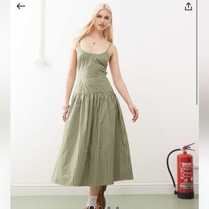Green Gingham Dress